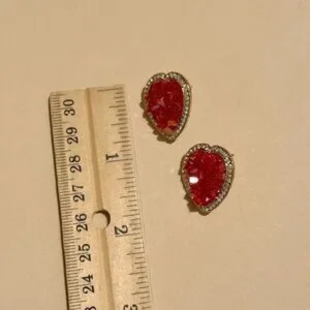 Heart earrings N1210
